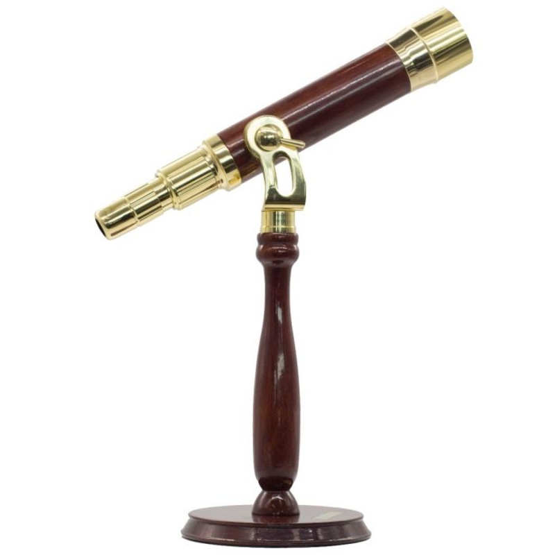 Saxon Grandeur Brass Table-Top Telescope