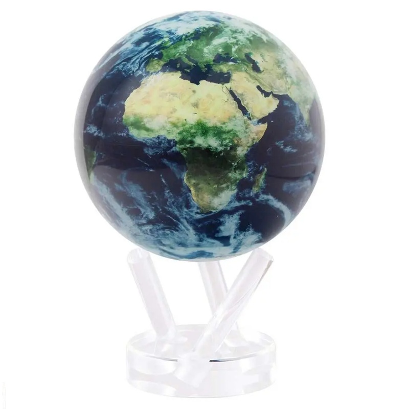 15cm Earth With Cloud Magnetic Spinning World Globe