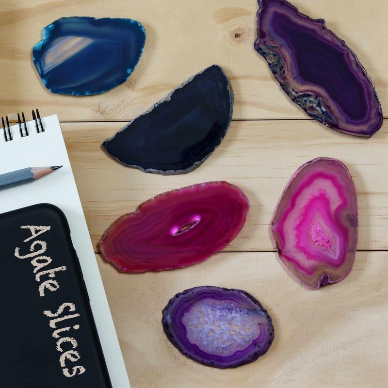 Agate Slices Colourful Gemstones