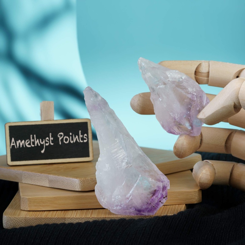 British Fossils Amethyst Points Gemstone