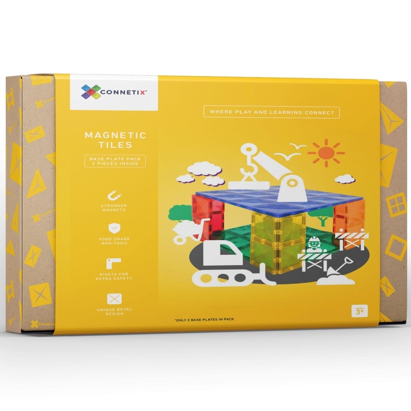 Connetix Magnetic Tiles 2pc Base Plate Pack