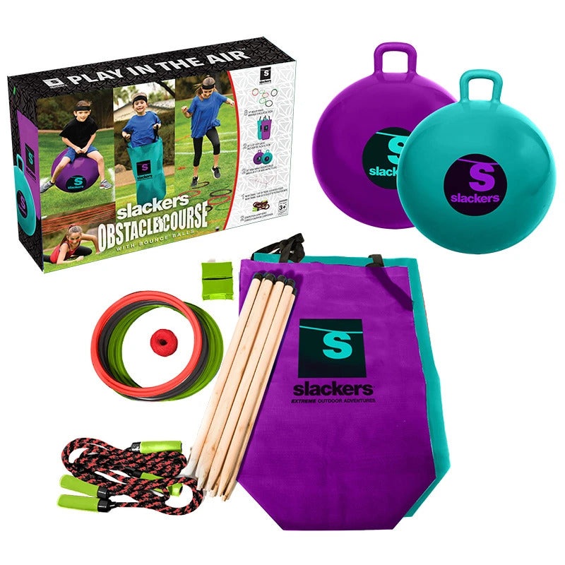 Obstacle Course with Bounce Balls