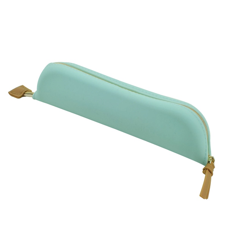 Cute! Soft Silicone Pencil Case Aqua