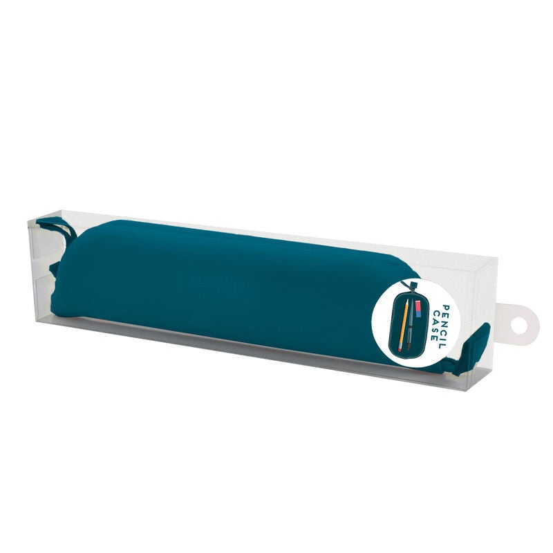 Cute! Soft Silicone Pencil Case Petrol Blue