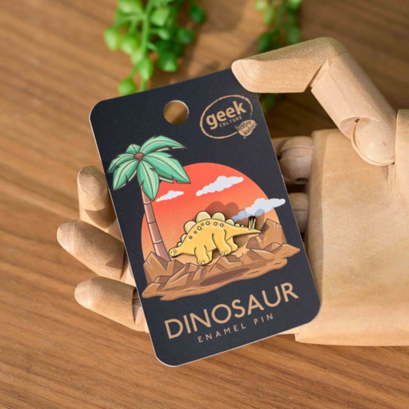 Dinosaur Enamel Pin Stegosaurus