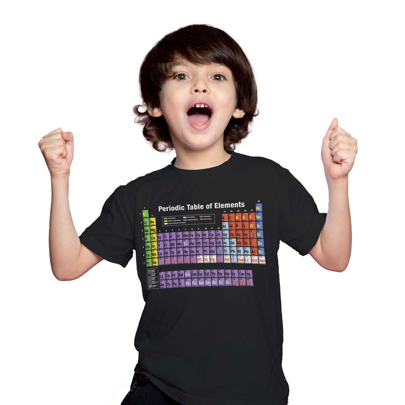 Periodic Table Of Elements Kids Shirt Size 10