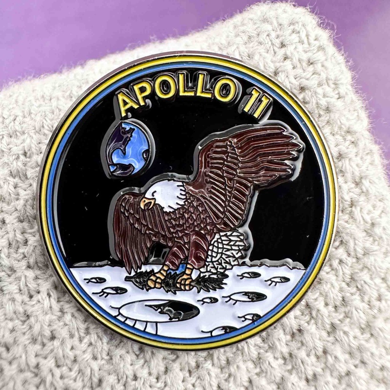 Space Enamel Pin Apollo 11