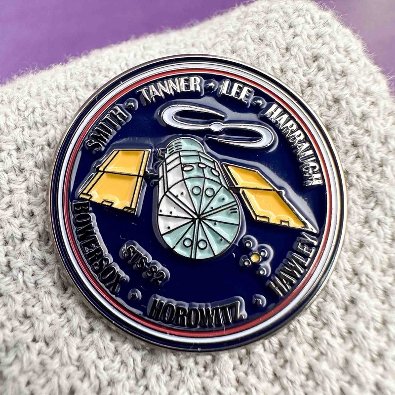 Space Enamel Pin Hubble Telescope