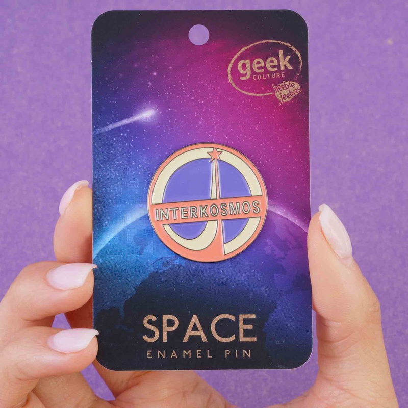 Space Enamel Pin Interkosmos