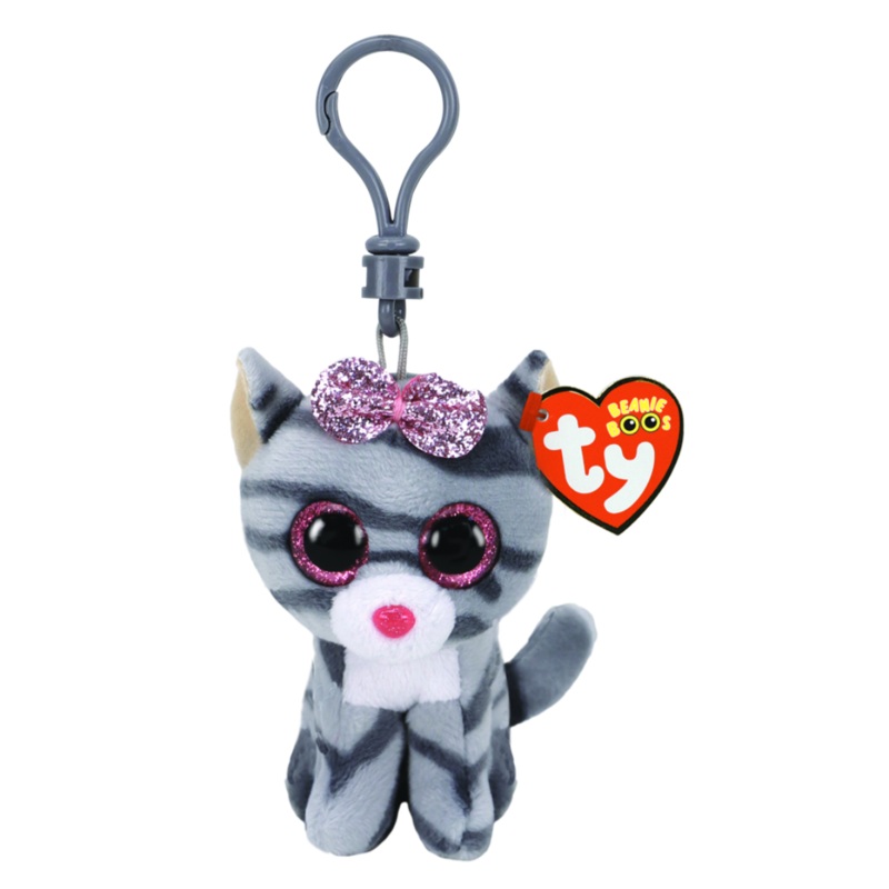 Beanie Boos Kiki the Grey Cat Clip