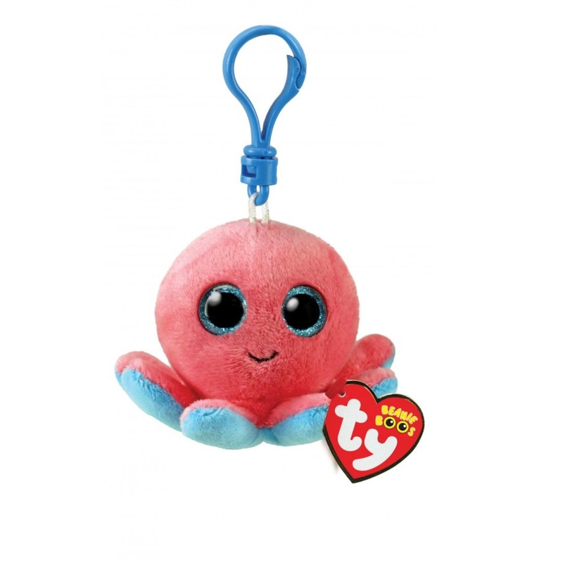 Beanie Boos Sheldon the Coral Octopus Clip