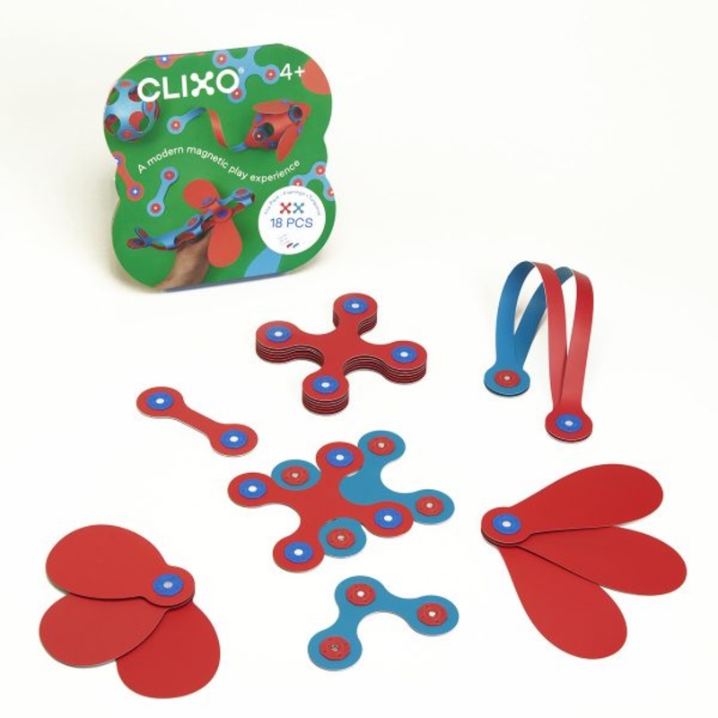 Clixo 18pc Itsy Pack - Flamingo and Turquoise