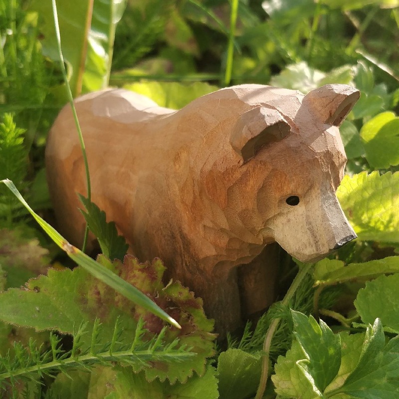 Wudimals Brown-bear Handmade Wooden Toy