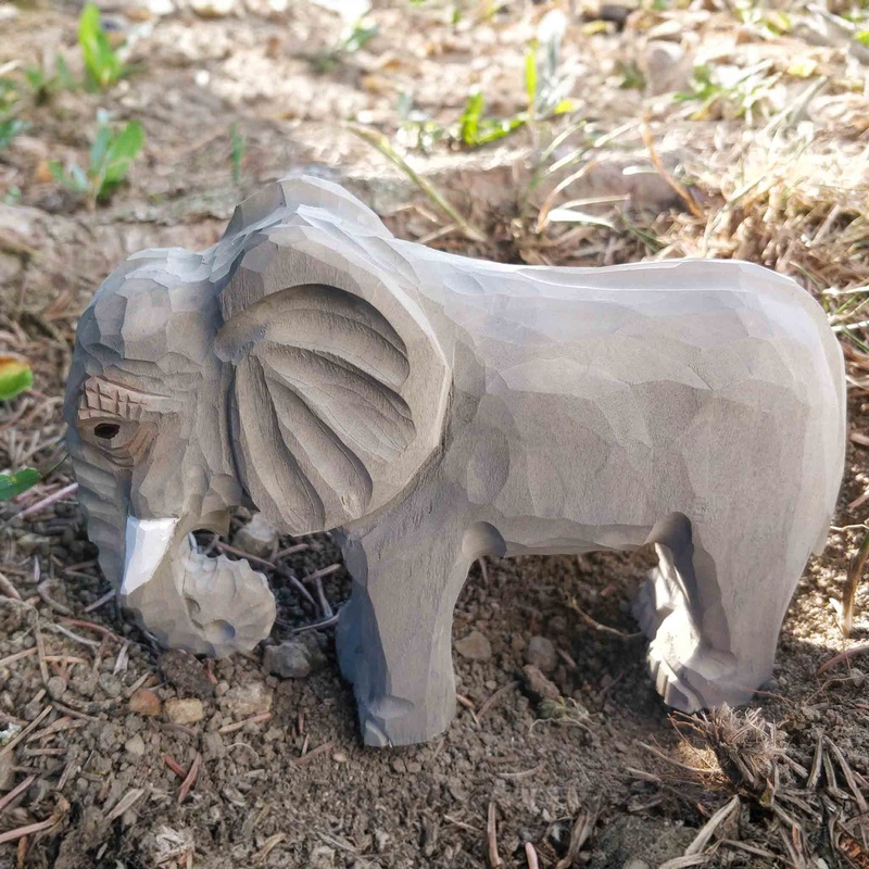 Wudimals Elephant Handmade Wooden Toy