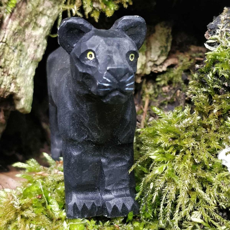 Wudimals Panther Handmade Wooden Toy