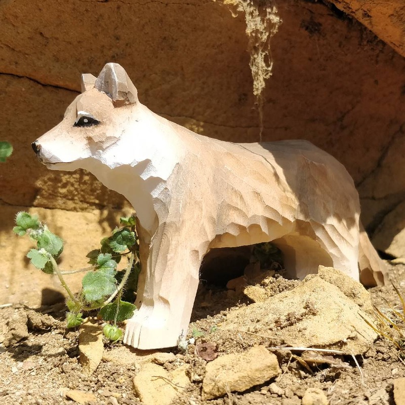 Wudimals Wolf Handmade Wooden Toy