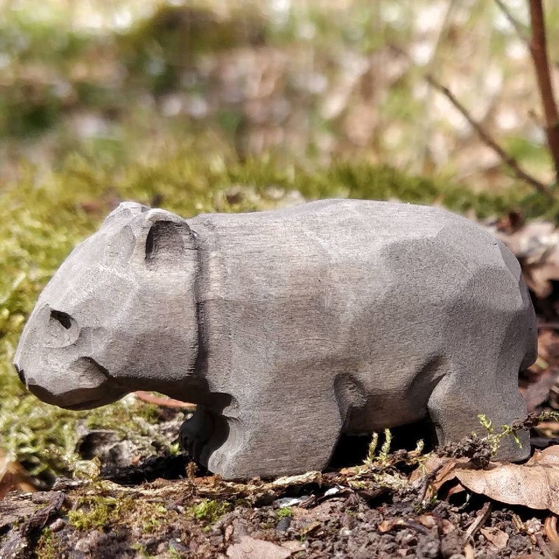 Wudimals Wombat Handmade Wooden Toy