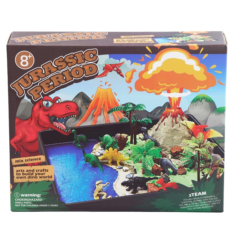 Dinosaur Habitat With Volcano Play Set