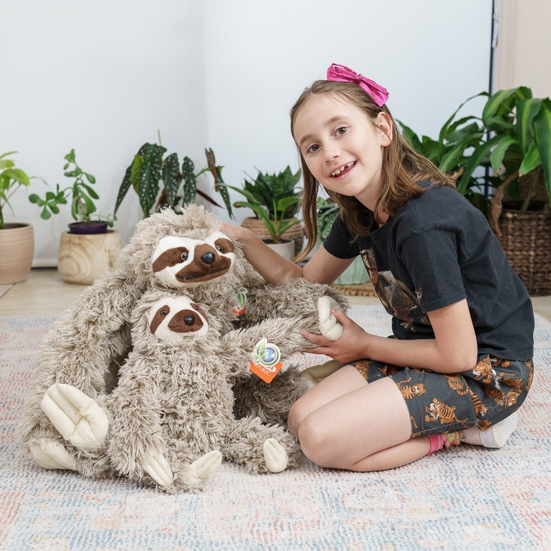 Wild Republic Cuddlekins Sloth Plushy - small