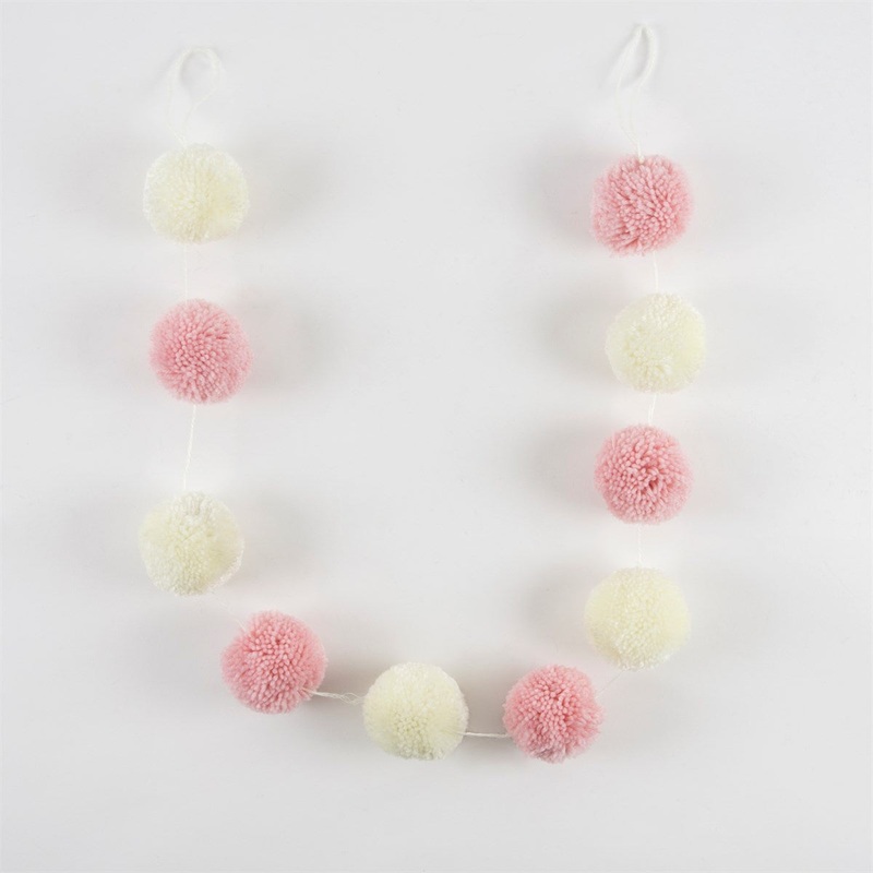 Wonderland Pastel Pink Pom Pom Garland