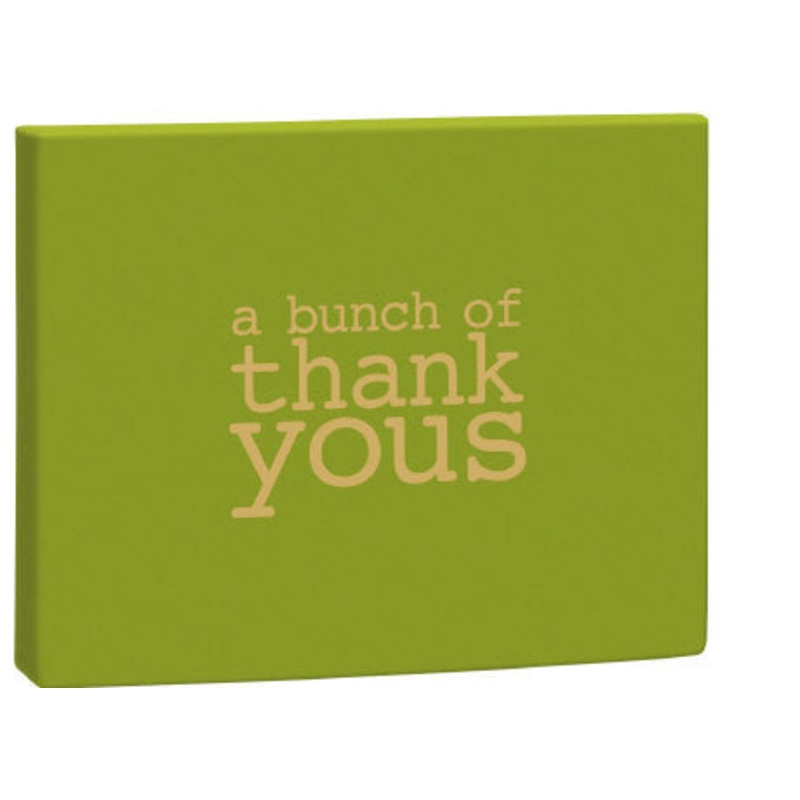 A Bunch of Thank Yous Notecards Green Box Pack of 8
