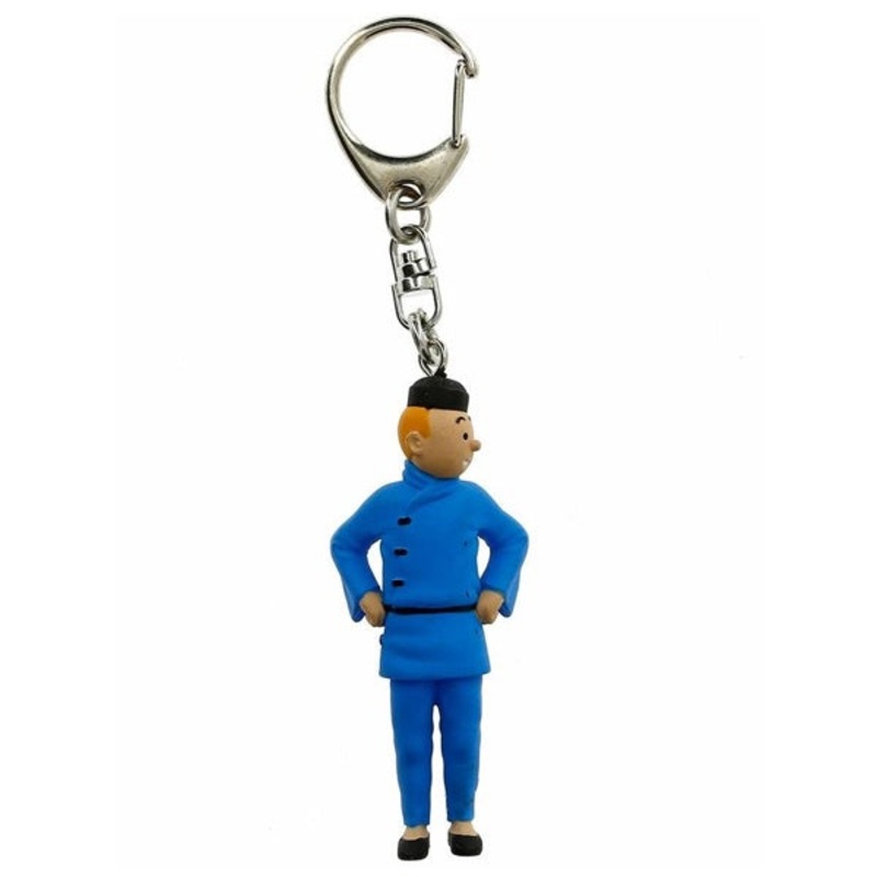 Tintin Blue Lotus 8cm Keyring