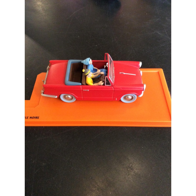 Tintin Die Cast Car - Triumph Herald Cabriolet Caravan Car