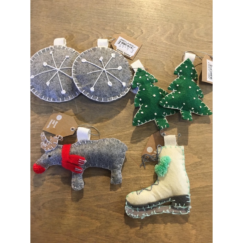 6x Felt Ornaments Custom Order