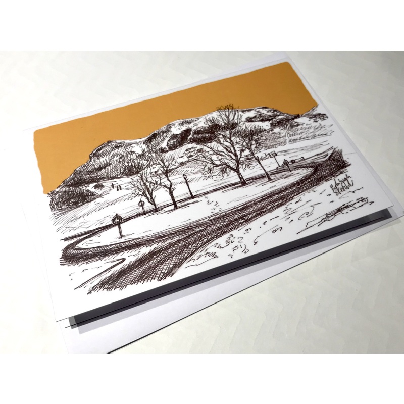 Arthur's Seat Sketch Card