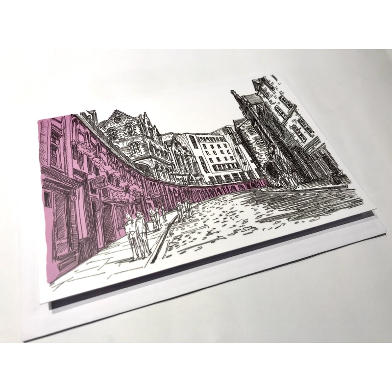 Victoria Street Sketch Card (Landscape)