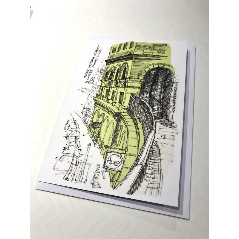 Victoria Street Sketch Card (Portrait)