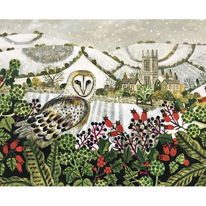 Winter Owl Pack of 5 Christmas Cards