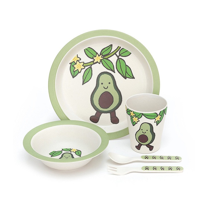 Amuseables Avocado Bamboo Dinner Set