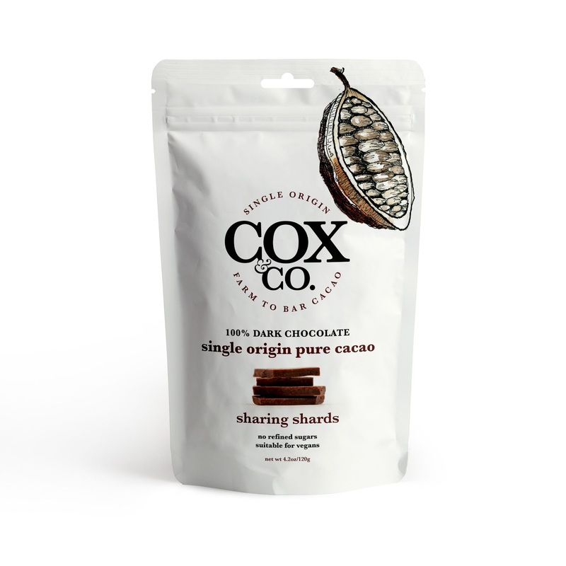 Cox and Co 100% Pure Cacao Sharing Shards 120g