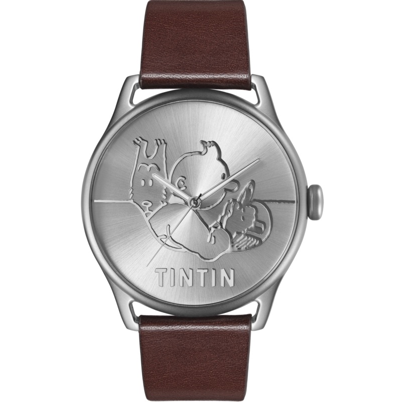 Tintin Watch - Classic Car - Stainless Steel and Brown