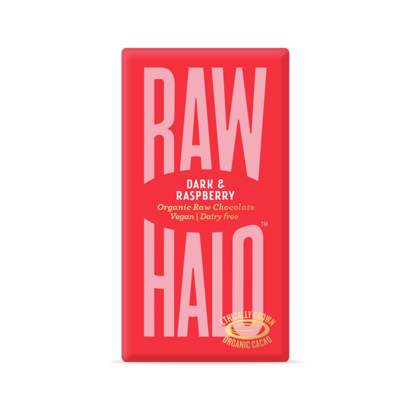 Raw Halo Dark & Raspberry Organic Chocolate Bar 35g