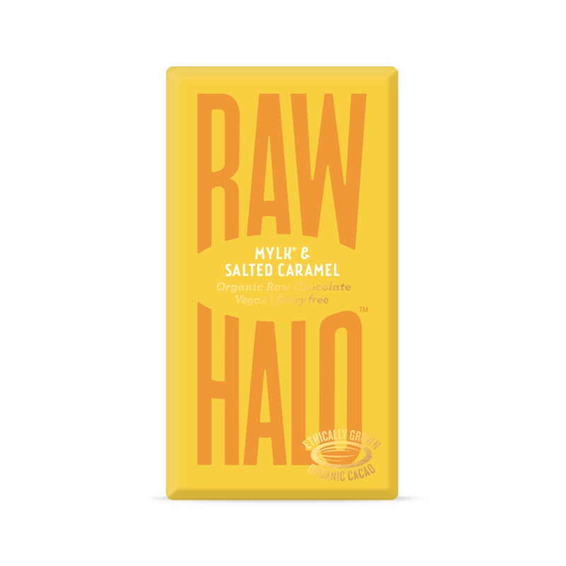Raw Halo Mylk & Salted Caramel Organic Chocolate Bar 35g