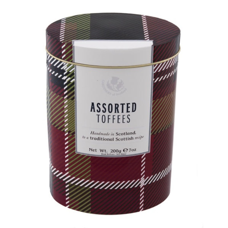 Assorted Toffees Tartan Tin