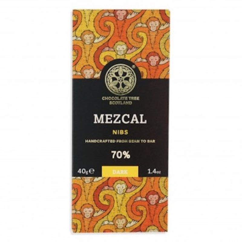 Bean To Bar Dark 70% Mezcal Nibs 40g