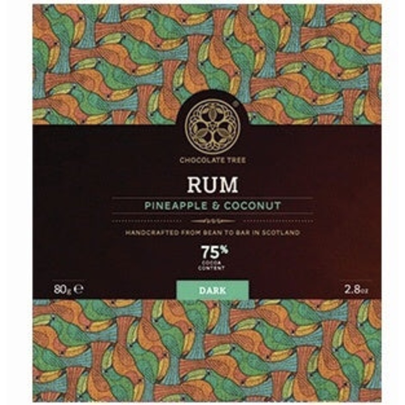 Bean to Bar Rum Pineapple Coconut 75% Cocoa