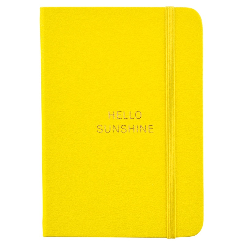 Busy B Busy Life Notebook A6 Yellow Faux Leather
