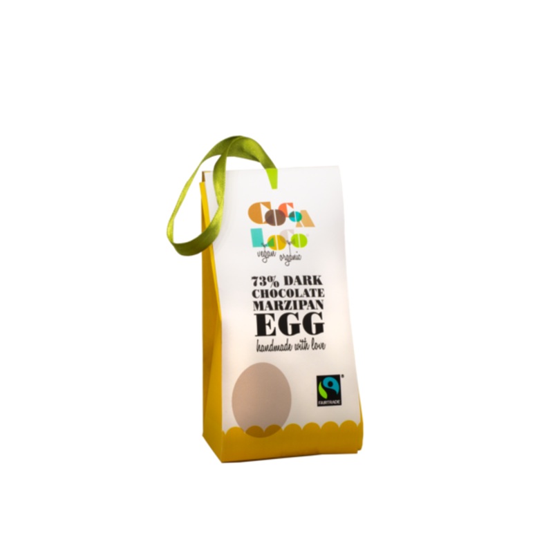 Dark Chocolate and Marzipan Easter Egg