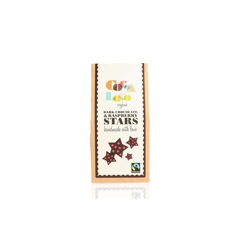 Dark Chocolate and Raspberry Stars