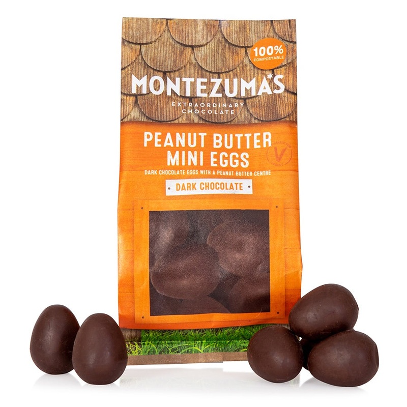 Montezumas Dark Chocolate Peanut Butter Mini Eggs 150g