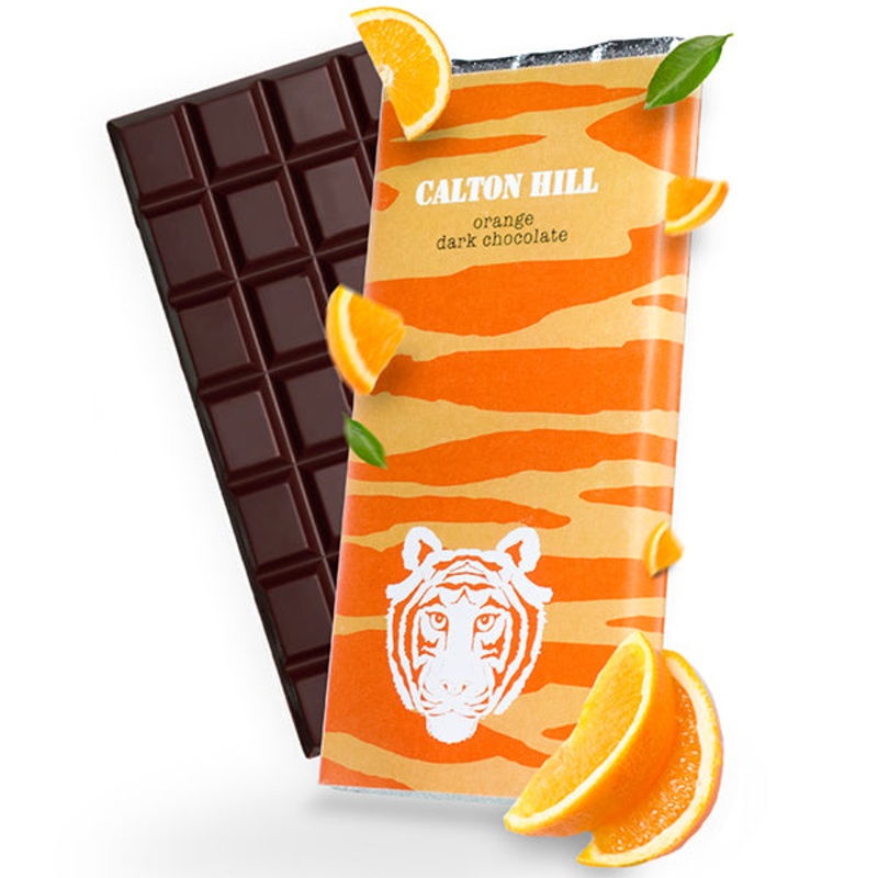 Paper Tiger Calton Hill Orange Dark Chocolate Bar