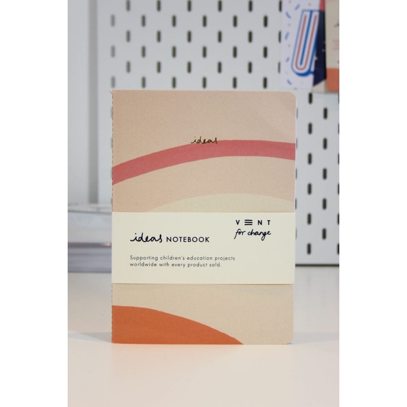 A5 Ideas Lined Notebook Soft Cover Cream
