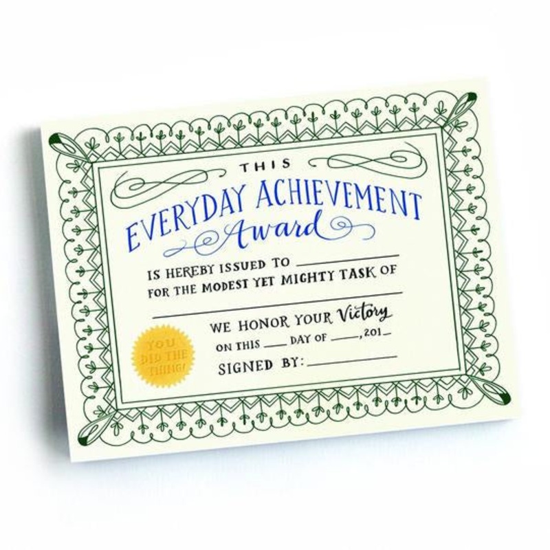 Everyday Achievement Award Notepad