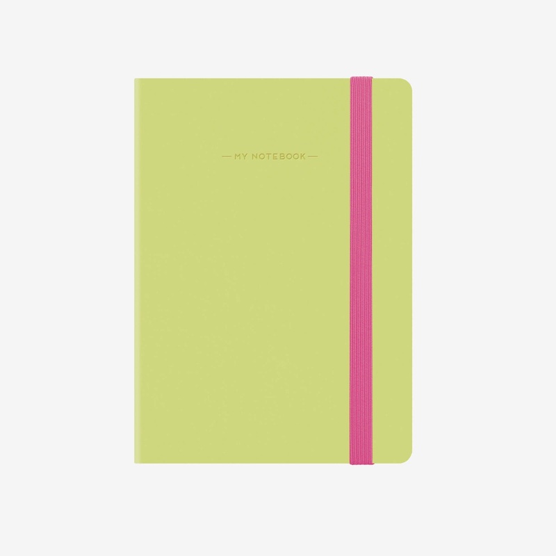 Small Lime Green Plain Notebook
