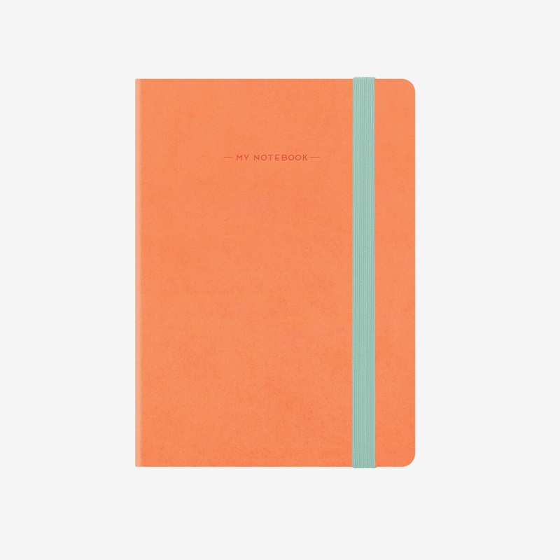 Small Squared Salmon Notebook