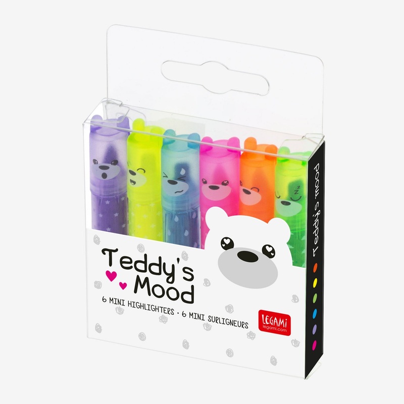 Teddys Mini Highlighters Pack Of Six
